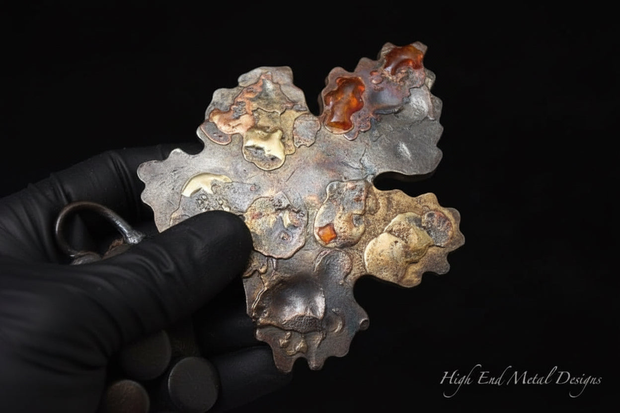 Grape Leaf w/ Precious Metal Details